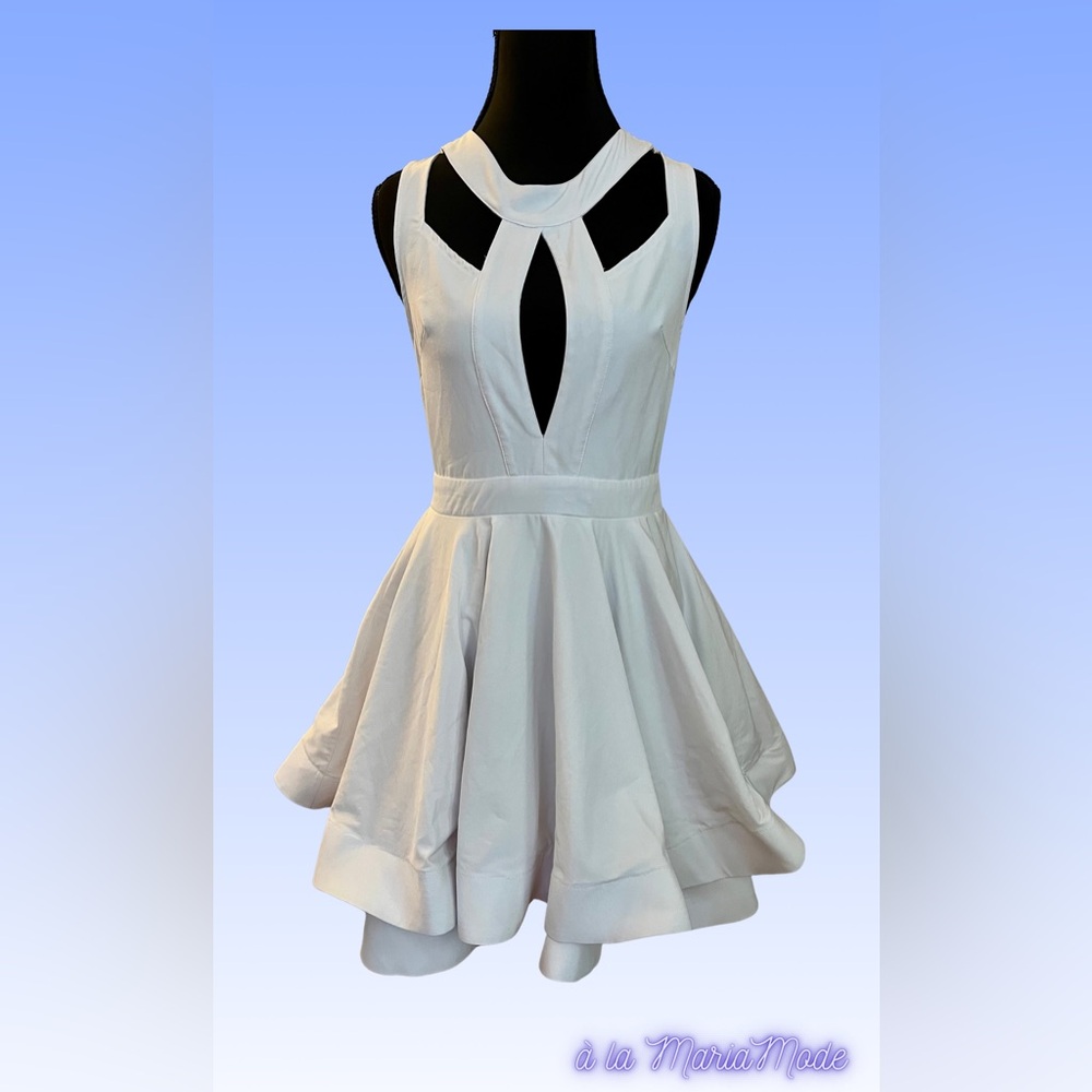 Luxxel White Cutout Mini Dress